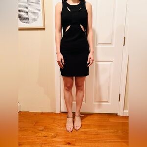 Cut out style black dress